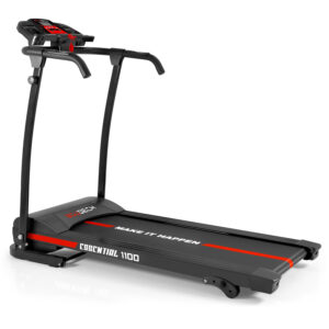 Essential 1100 - Tapis de course 1.5HP pliable et compact avec système audio MP3