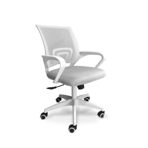 Lara - Chaise de bureau ergonomique à roulettes, réglable en hauteur