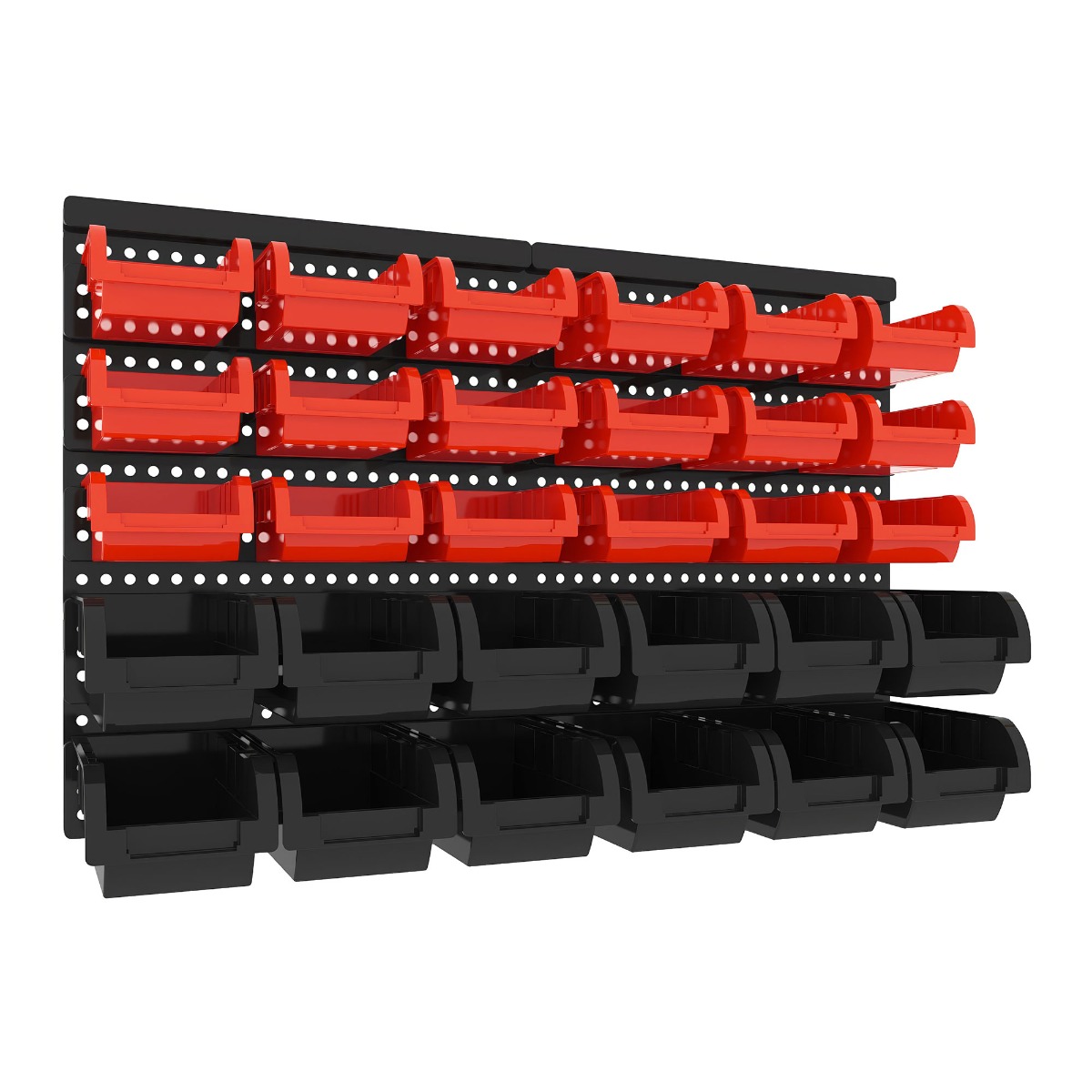 Peg Small - Panneau mural porte-outils 64 × 41 cm avec 30 boîtes de rangement empilables