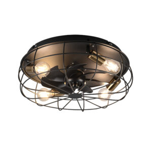 Trondheim - Ventilateur de plafond avec plafonnier