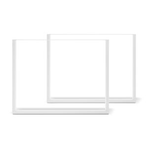 Jeu de 2 pieds de table à manger - forme carrée