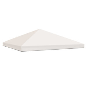 Toile supérieur pour tonnelle de jardin 3x3 m, avec bordure finition noire