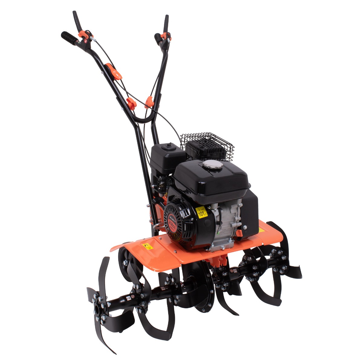 Tukang 212 - Motoculteur pour Potager à Explosion à Essence 4 temps 6.1HP Moteur 212cc avec 6 Fraises Ø40 cm