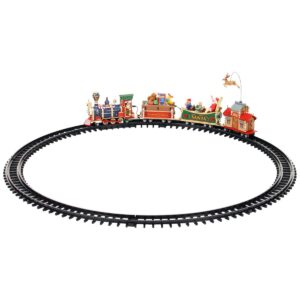 The Starlight Express - Train de Village de Noël à Piles avec Rails et Renne en Mouvement